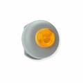 Wl Jenkins 6in Flashering Bell  Pigtail  120VAC Vibrating  Outdoor Bell with Amber Light 2035WP-A
